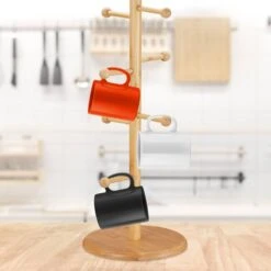 Porte-tasses à Café En Bambou -GourmetHome Soldes Magasin c970ab62f87a46a6bb9c3475a619ac3d