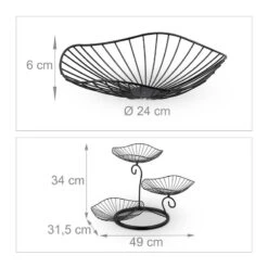 Corbeille à Fruits à 3 Niveaux -GourmetHome Soldes Magasin cb2fe845b0da4b8e86db3c88ae143419