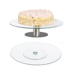 Lot De 2 Plateaux Tournants Pour Gâteaux
