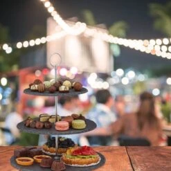 Présentoir Apéritif 3 étages En Lot De 4 -GourmetHome Soldes Magasin cfb83cfd80ee494caadf715b6deb7354