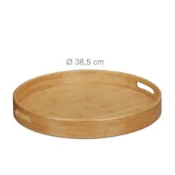 Plateau De Service Rond En Bambou 13 Plateau De Service Rond En Bambou -GourmetHome Soldes Magasin d23546f3352246498a3d81db1e819cd4
