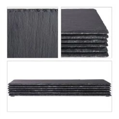 Assiettes En Ardoise 30x40 Cm Lot De 12 -GourmetHome Soldes Magasin d97aa68ac8f84b4d91aa35aa13091556