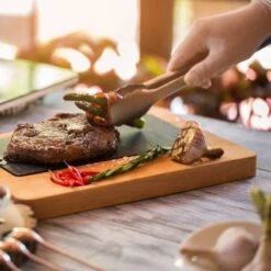 Pince De Barbecue Avec Poignée En Bois -GourmetHome Soldes Magasin dd9fb9066db8401f9ed23d09991be206