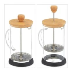 Machine à Café Avec Couvercle En Bambou -GourmetHome Soldes Magasin dde3467acd174c37a26e854ec330d4eb