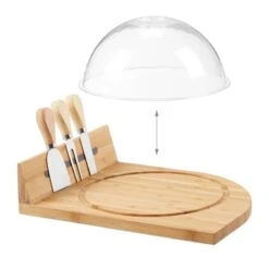 Plateau à Fromage Avec Cloche Et Couvert -GourmetHome Soldes Magasin ddeef40e30154062a467a7dadcc14d28