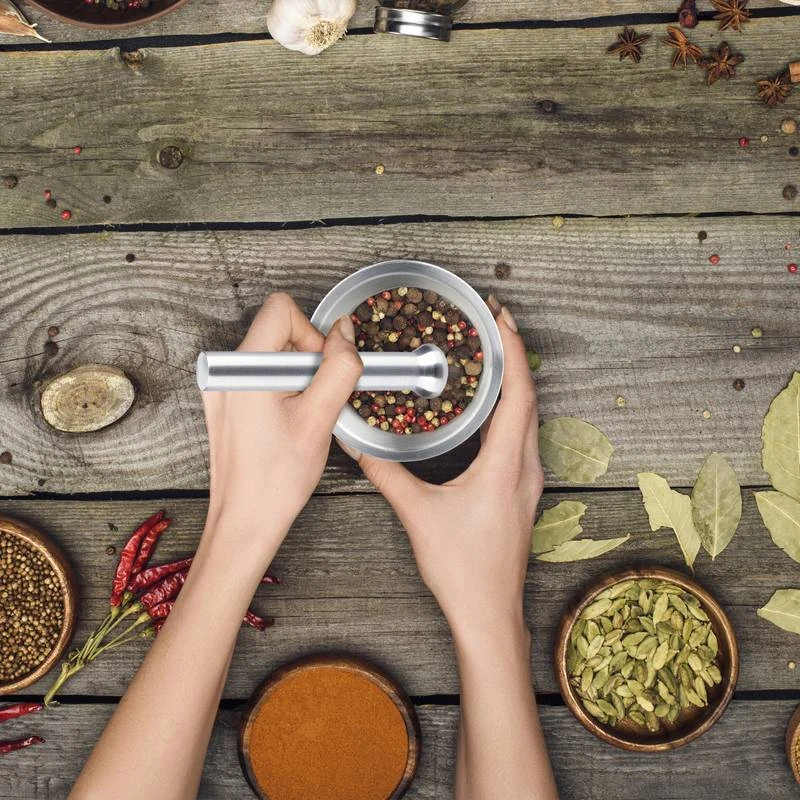 Mortier Pilon Acier Inoxydable 3 Mortier Pilon Acier Inoxydable – Image 3