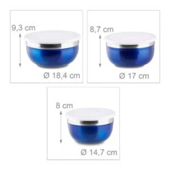 Bol Mélangeur Couvercle Lot 3 Saladiers -GourmetHome Soldes Magasin e5bc7dcce65942149afff58c1c101c36