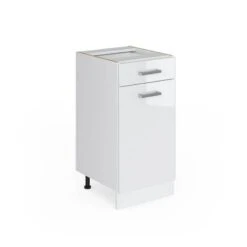 Meuble Bas R-Line 40cm Blanc Brillant