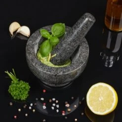 Mortier En Granit Avec Gros Pilon -GourmetHome Soldes Magasin e7efbca105684b3faca7c8feeeeaf97a