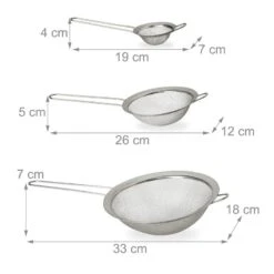 Passoire De Cuisine Jeu De 3 19 Passoire De Cuisine Jeu De 3 -GourmetHome Soldes Magasin e81e4b5d83874e40be6f898fd7685ba3