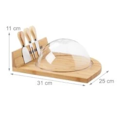 Plateau à Fromage Avec Cloche Et Couvert -GourmetHome Soldes Magasin e8b308b970a24a05912efcdab5511111