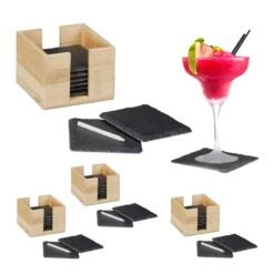 Lot De 32 Dessous De Verre Ardoise