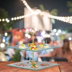 Serviteur Gâteau Carré En Verre -GourmetHome Soldes Magasin eacac9f2c67a42ce80922da8729634cd