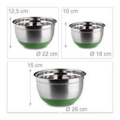 Bol Mélangeur Lot De 3 Saladiers Inox -GourmetHome Soldes Magasin edd980818a8c4c25a8d72cc630e4142c
