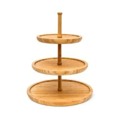 Présentoir 3 étages Étagère Bambou -GourmetHome Soldes Magasin ee384c7e004d405e8f23146eafdf77c1