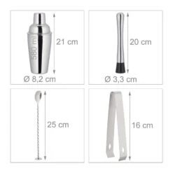 Kit à Cocktail 9 Pièces Avec Support -GourmetHome Soldes Magasin f49b18fa680949769fc4f40b8c0477fd