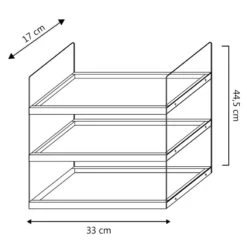 Étagère Ero à 3 Niveaux -GourmetHome Soldes Magasin f5ee3cbfa1f44e61b6a454f3c3a6fb3e