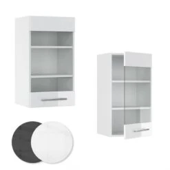 Meuble Haut Vitré Fame Blanc Brillant -GourmetHome Soldes Magasin f71f74fa15f440a1bac358d58ccfc3f9