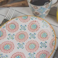 Coffret De 4 Assiettes Plates Bohème 5 Coffret De 4 Assiettes Plates Bohème -GourmetHome Soldes Magasin f7ebc3520b754db2adc65f3d1178c3f2
