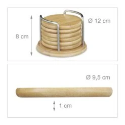 Dessous De Verre 7 Pièces Bambou -GourmetHome Soldes Magasin f86fef0dd53b4e35b23ffeef08834d47