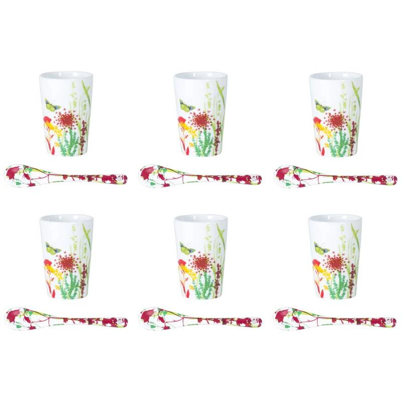 Coffret De 6 Gobelets Et Leurs Cuillière 1 Coffret De 6 Gobelets Et Leurs Cuillière