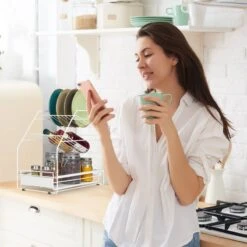 Organiseur De Placard Blanc 12 Organiseur De Placard Blanc -GourmetHome Soldes Magasin fad046d26ec24fd799cfd4063591d1fc