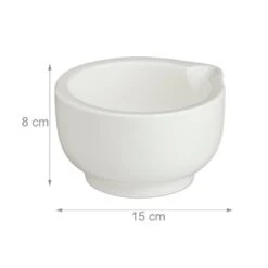 Mortier Avec Pilon En Porcelaine Blanche -GourmetHome Soldes Magasin fef54ba8ca4b4113855153c7e5d80588