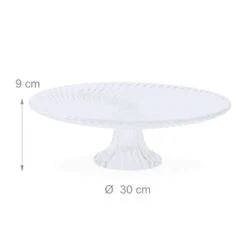 Plat à Gâteau En Verre Sur Pied -GourmetHome Soldes Magasin ffe64446f0bc4e90ba9b6523adee2767